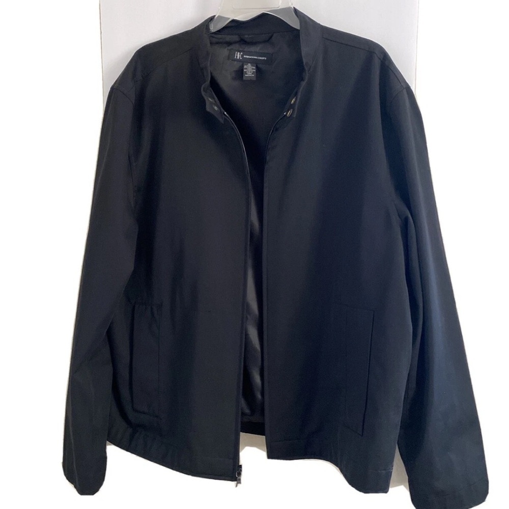 INC International Concepts Black Lightweight Jacket